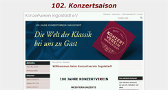 Desktop Screenshot of konzertverein-ingolstadt.de