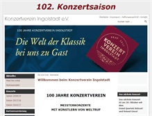 Tablet Screenshot of konzertverein-ingolstadt.de